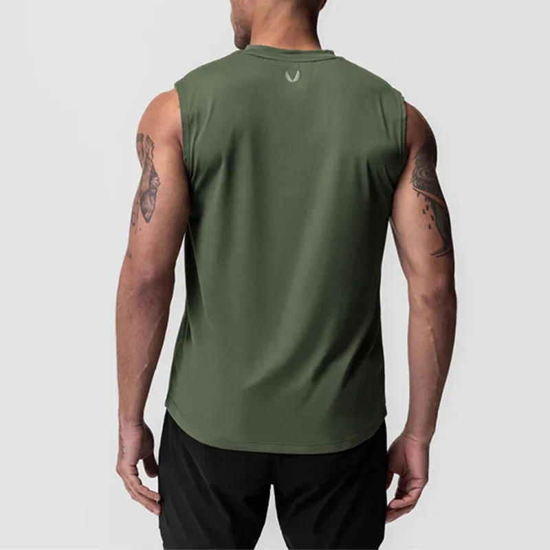 

Mens Muscle Tank Top Gym Quick Dry Bodybuilding Workout Vest Basketball Fitness Stringer Singlet Sport Running Sleeveless Shirt