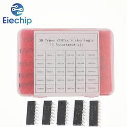 74HC Logic Integrated Circuits Electronic Kit 30 Values *1Pcs 74HC00 74HC02 74HC04 74HC05 74HC08 74HC10 74HC14 74HC21 74HC30