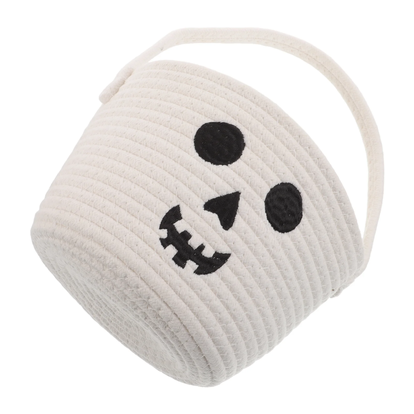 

Ghost Candy Bucket Halloween Goodie Bag Soft Fabric Trick Or Treat Tote for Boys Girls Storage Ghost Bucket Halloween Goodie Bag