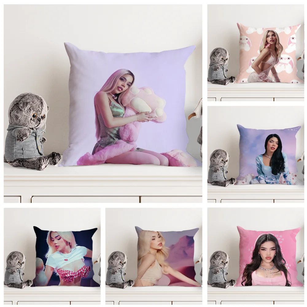 Singer K-Kenia OS Pink Aura Pillow Case Double Sided Printed Cushion Cover Soft Short Plush Sofa Decorative Home Decoration