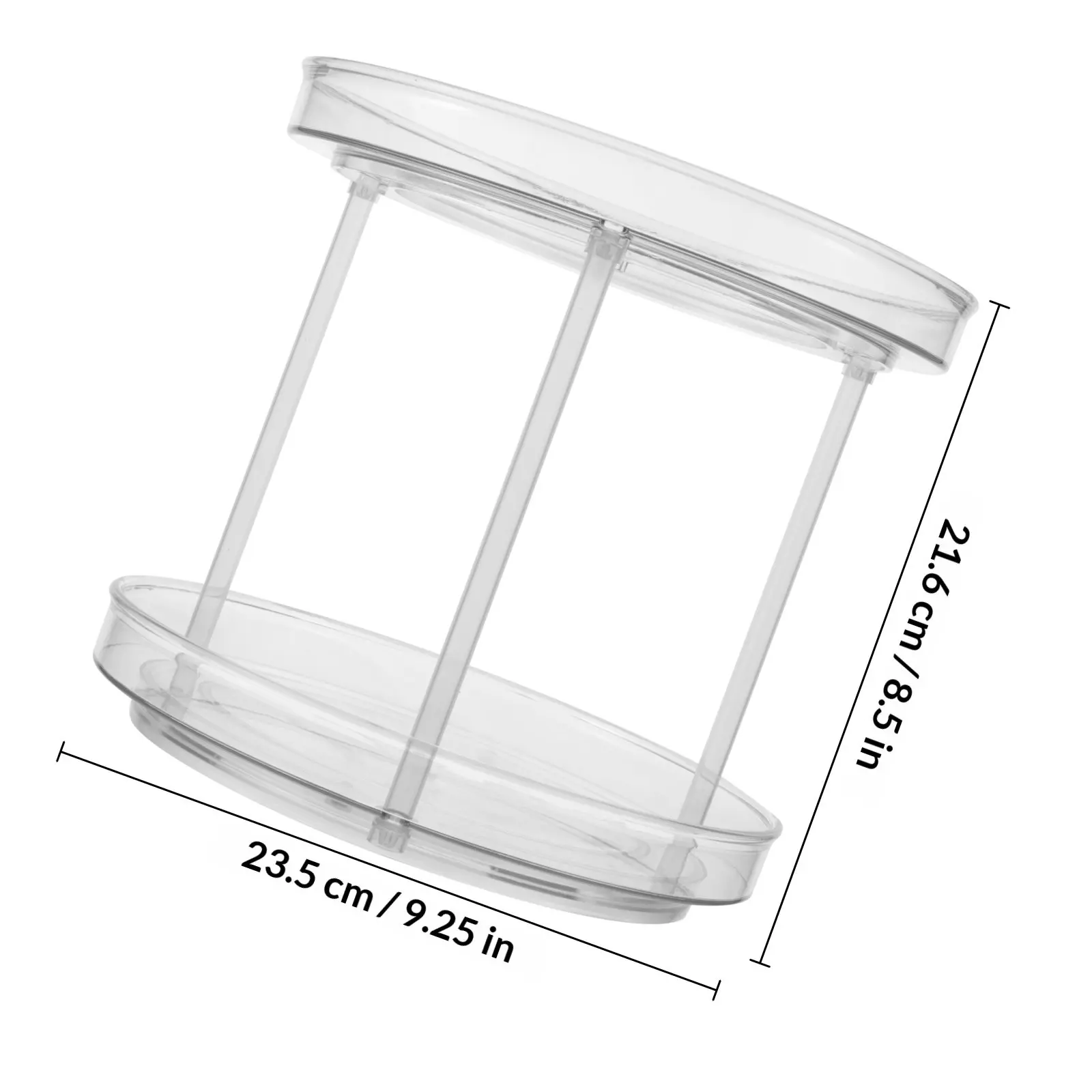1Pcs Fine Workmanship Rotatable Shelf Space-Saving Desktop Storage Rack for Kitchen Bathroom Bedroom Living Room Sundries