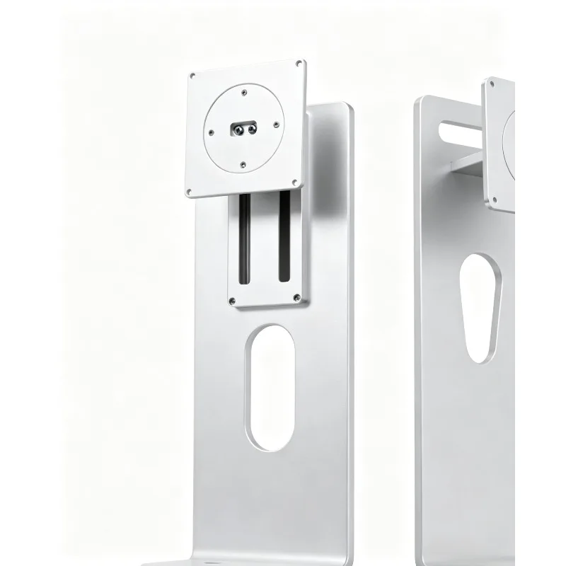 XDR Style Silver Aluminum Gas Spring Monitor Arm Rotating Height Adjustable for 27 32 34 Inch VESA 100
