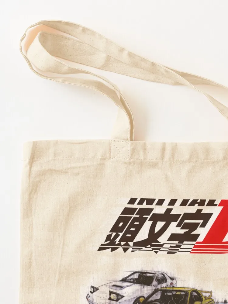 Initial D AE86 & RX7 Sketch Tote Bag supermarket folding bag bags woman 2025 Canvas Tote Bag