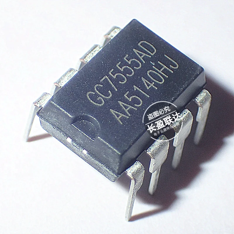 5PCS/LOT New GC7555AD ICM7555 ICM7555IPAZ ICL7555IPAZ DIP-8 General Purpose CMOS Timer