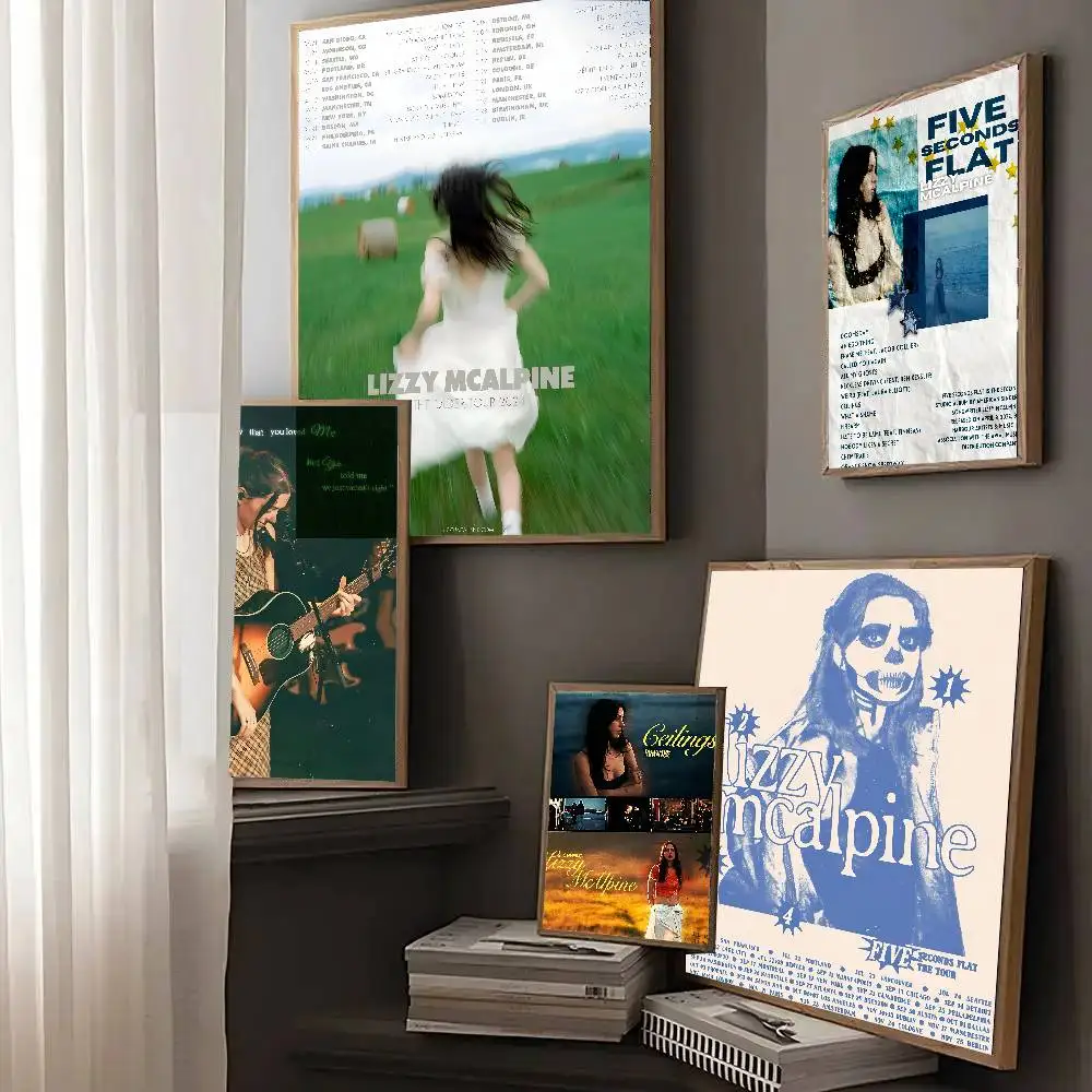 Singer Lizzy McAlpine Poster And Prints Wall Art Pictures For Modern Bedroom Game Room Home Decor