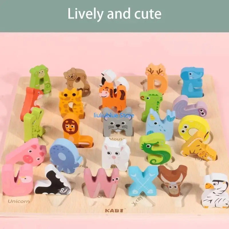 Trò chơi đánh vần và đọc chữ cái Đồ chơi thẻ màu chữ cái cho trẻ giáo dục sớm 62CF