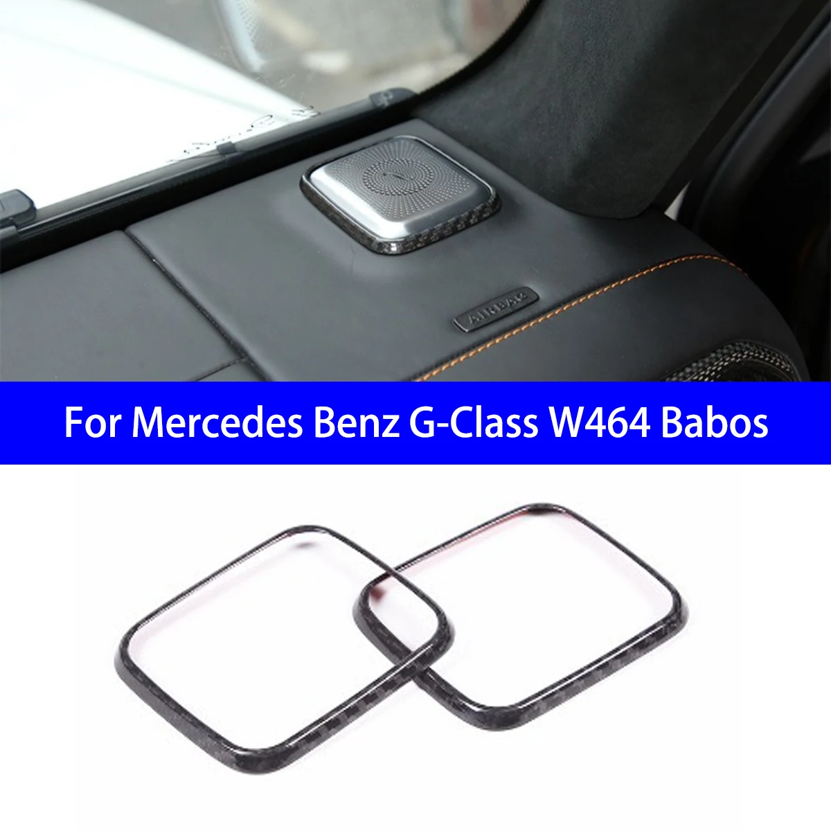 

Подходит для Mercedes Benz G-Class W464 G63 Babos, сухая приборная панель из углеродного волокна, звуковая решетка/центральная консоль, внутренняя посылка