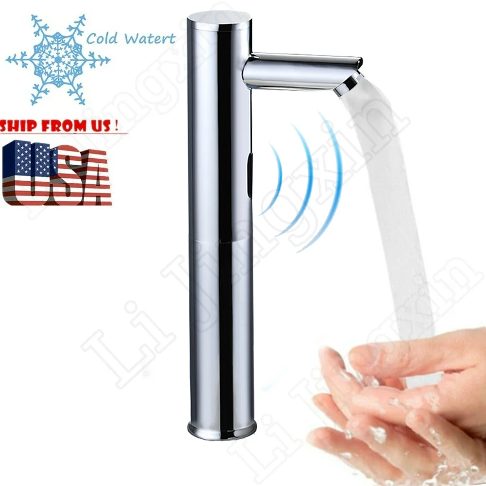 New Touchless Auto Sensor Bathroom Sink Faucet – Hands-Free Basin Water Tap