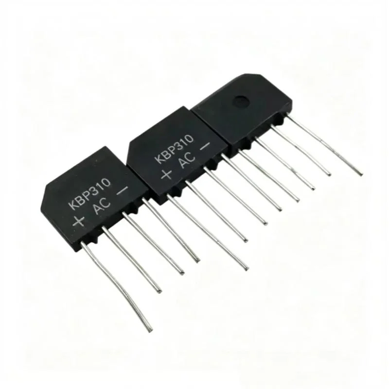 Answer10PCS KBP310 Flat Bridge 1000V3A New Original Bridge Stack Rectifier Stack Silicon Stack Full Bridge Direct