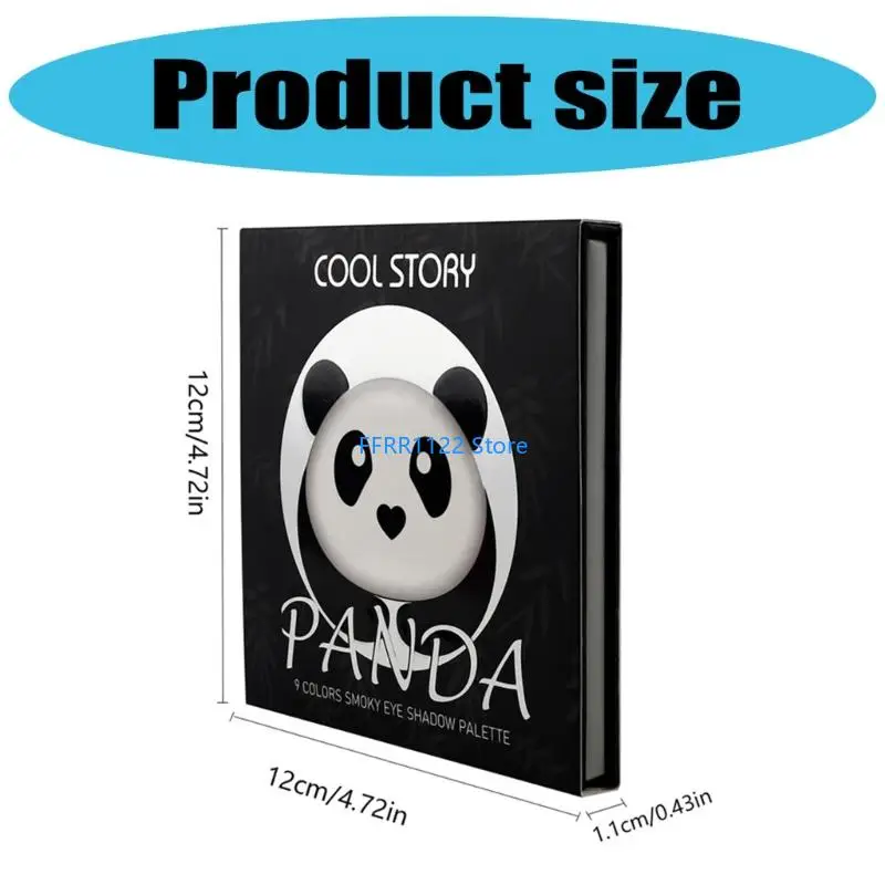 Y1UF paleta cieni do powiek Smoky, 9 kolorów fajne mieniące się matowe i błyszczące paleta cieni do powiek makijaż Halloween do