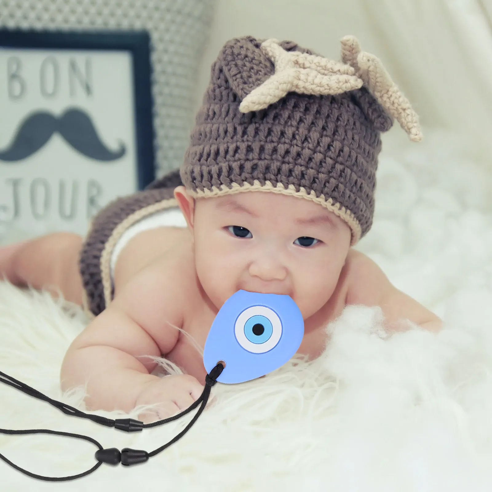 1Pcs Silicone Baby Teether Durable Chew Pendant Bite Resistant Infant Molar Rod Teeth Grinding Tool Baby Teether