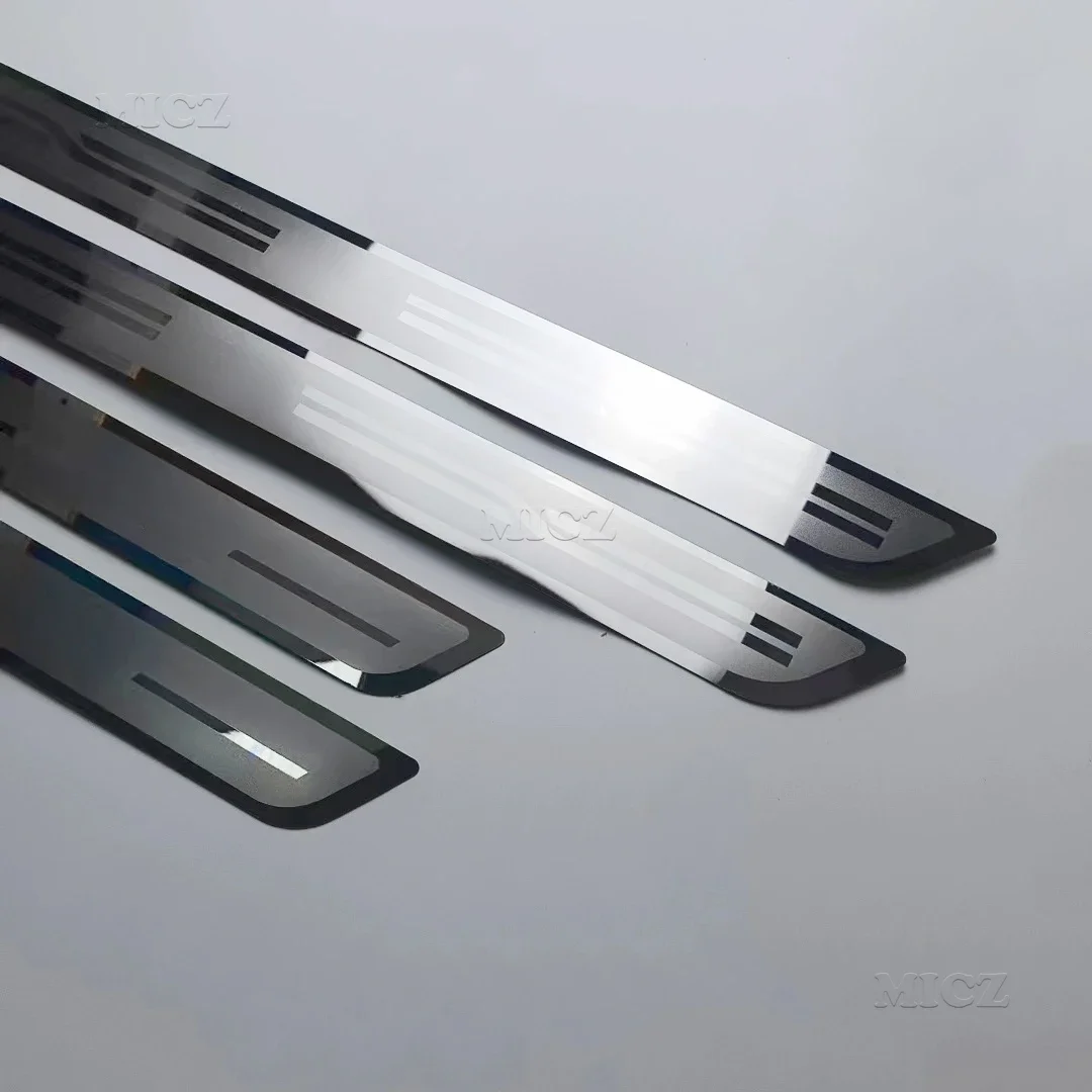 لشركة فولكس فاجن ID.4 كروز فولكس فاجن ID4 2020 20212022 عتبة الباب لوحة بالية ركلة الحرس دواسة عتبة خطوة حامي الفولاذ المقاوم للصدأ تصفيف السيارة #5