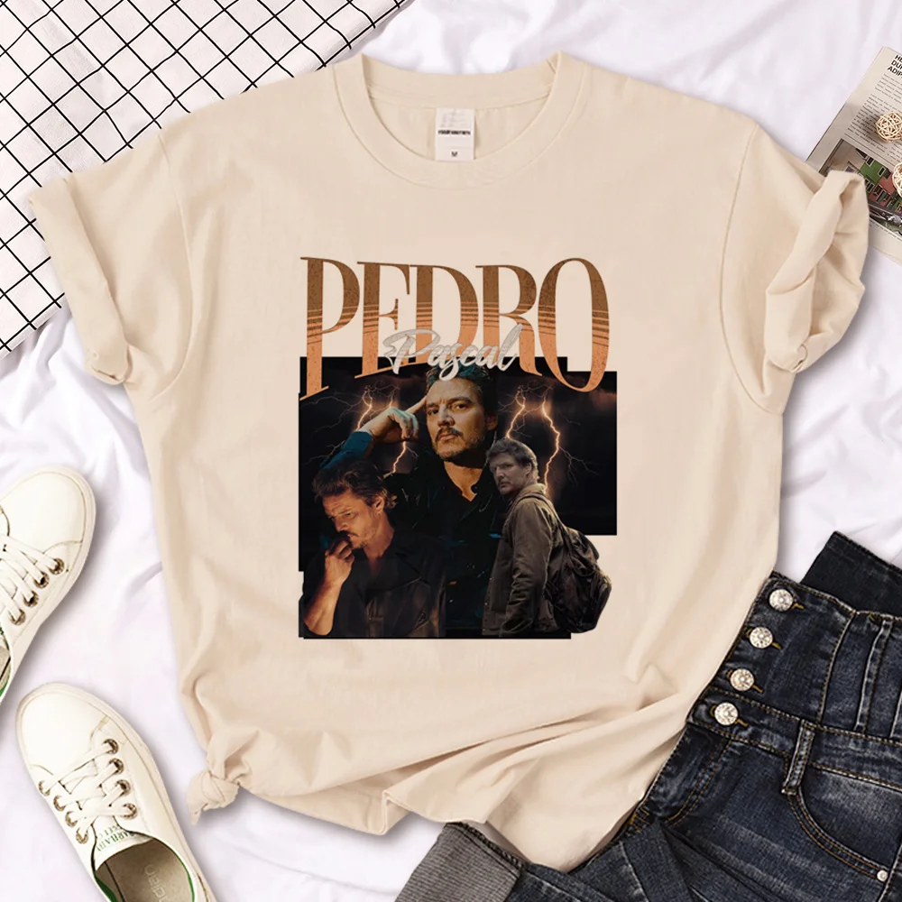 Pedro Pascal top women harajuku graphic streetwear top girl anime 2000s manga clothing