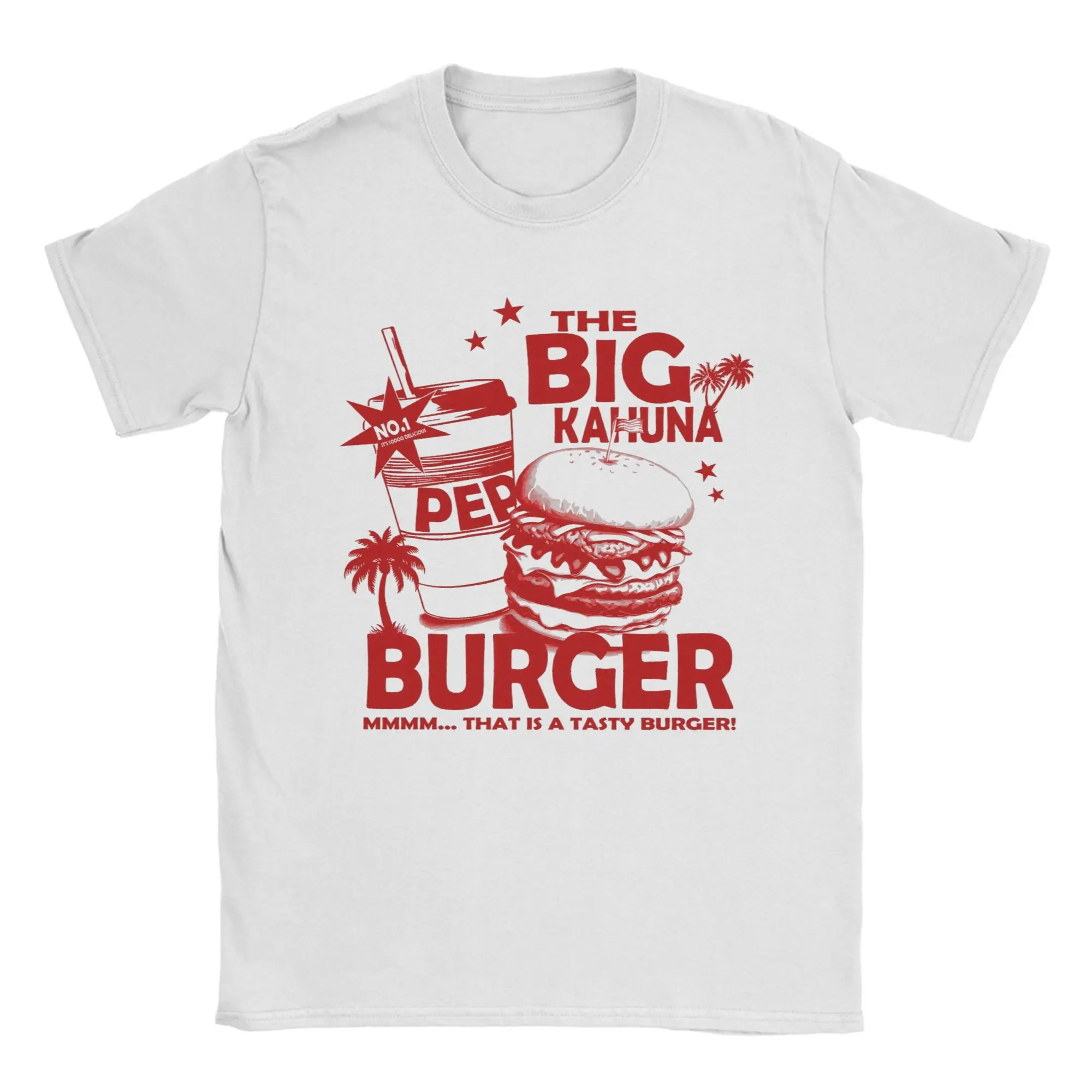 Pulp Fiction The Big Kahuna Burger T Shirts Men Cotton T-Shirt Round Collar Quentin Tarantino Tee Shirt Short Sleeve Tops Summer