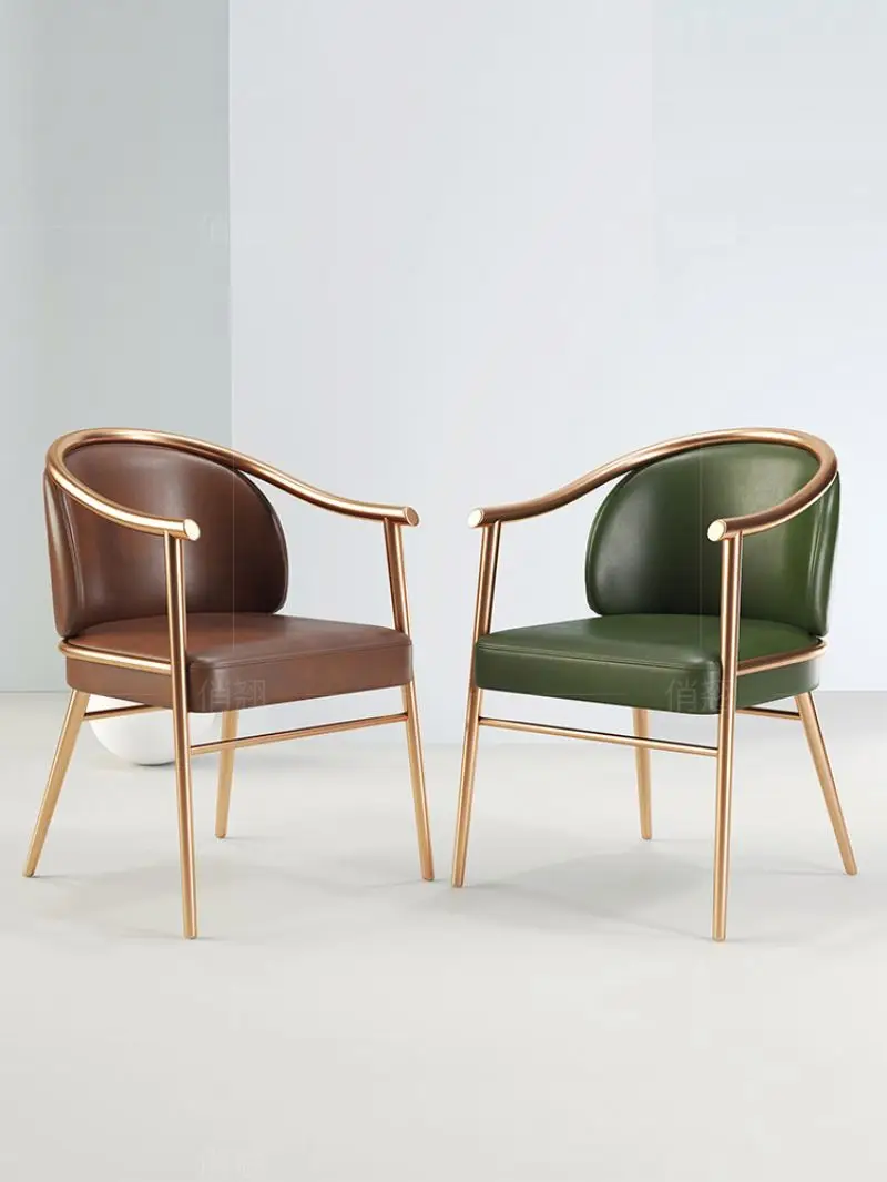 Chaise de salle à manger de luxe légère italienne, moderne et minimaliste, pour Restaurant, Europe du nord, maison, hôtel, modèle de tabouret de chambre