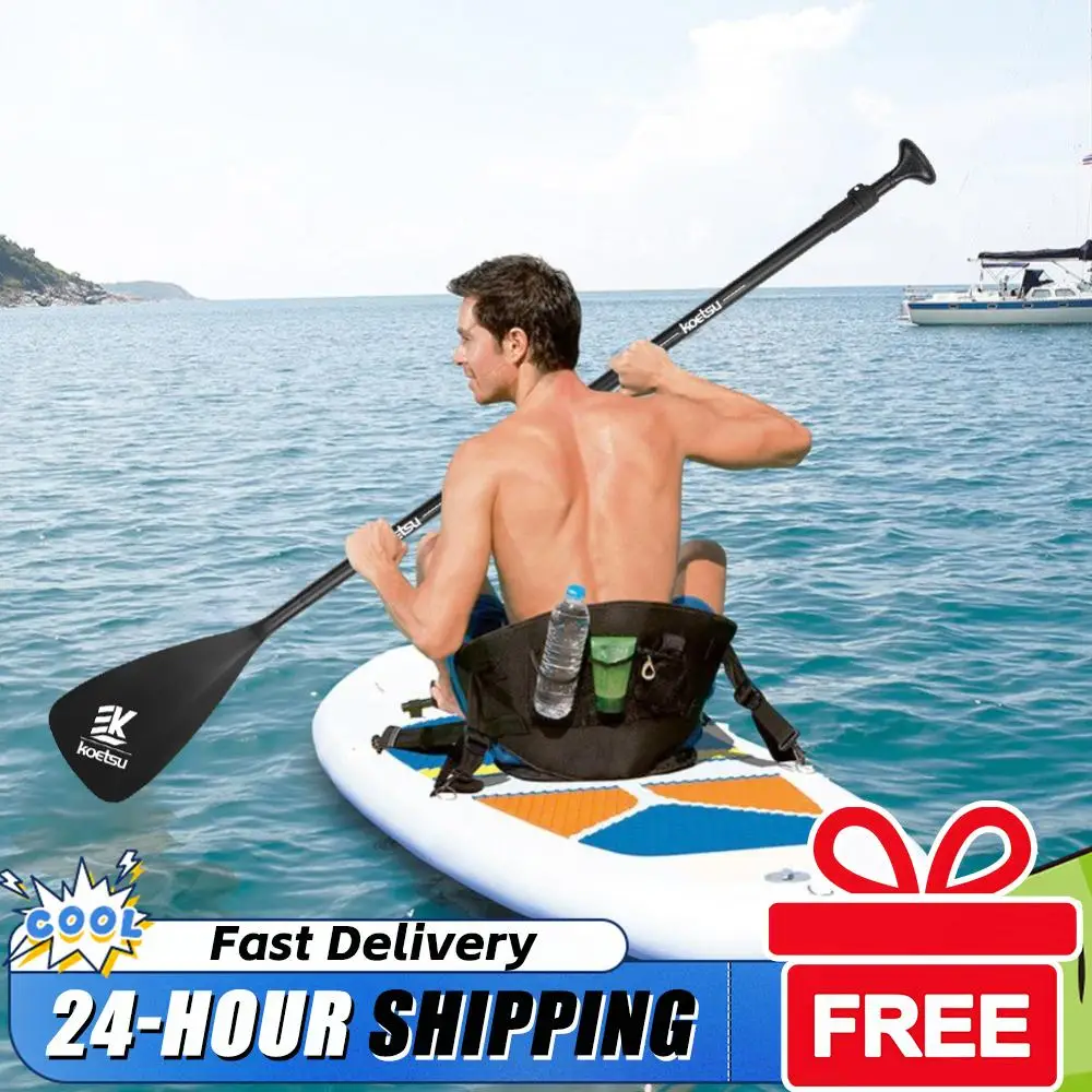 

3-Piece Detachable SUP Paddle Adjustable Length Stand Up Paddleboard Paddles Aluminum Alloy SUP Surfpaddle for Canoe Kayaking