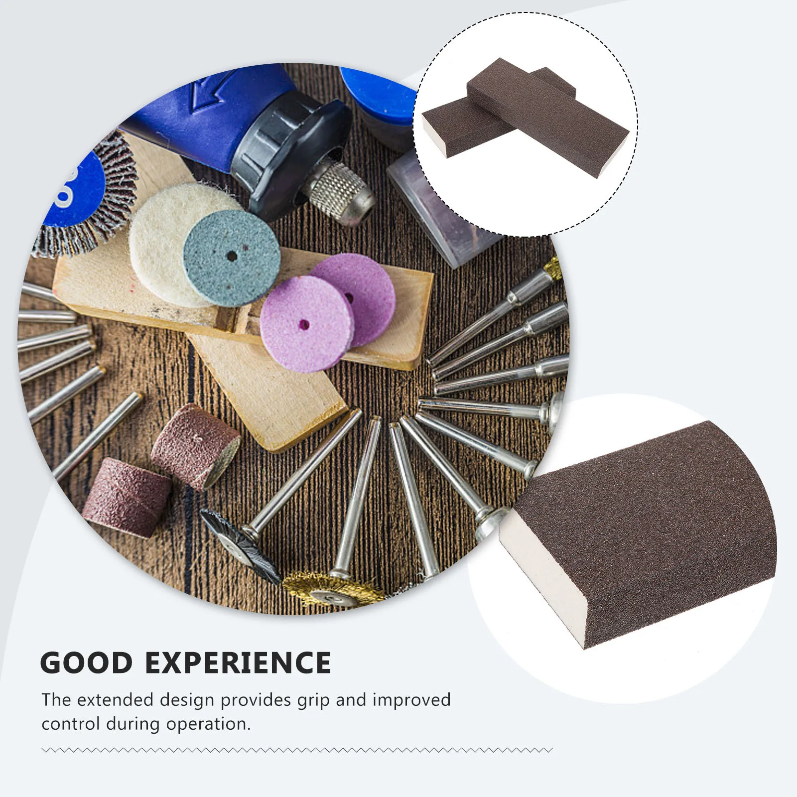 

5 шт. шлифовальные блоки, деревообрабатывающая мебель, наждачная бумага, различное зернистость, влажная, сухая, тонкая полировка, инструмент, накладка для домашнего декора, настенные поверхности