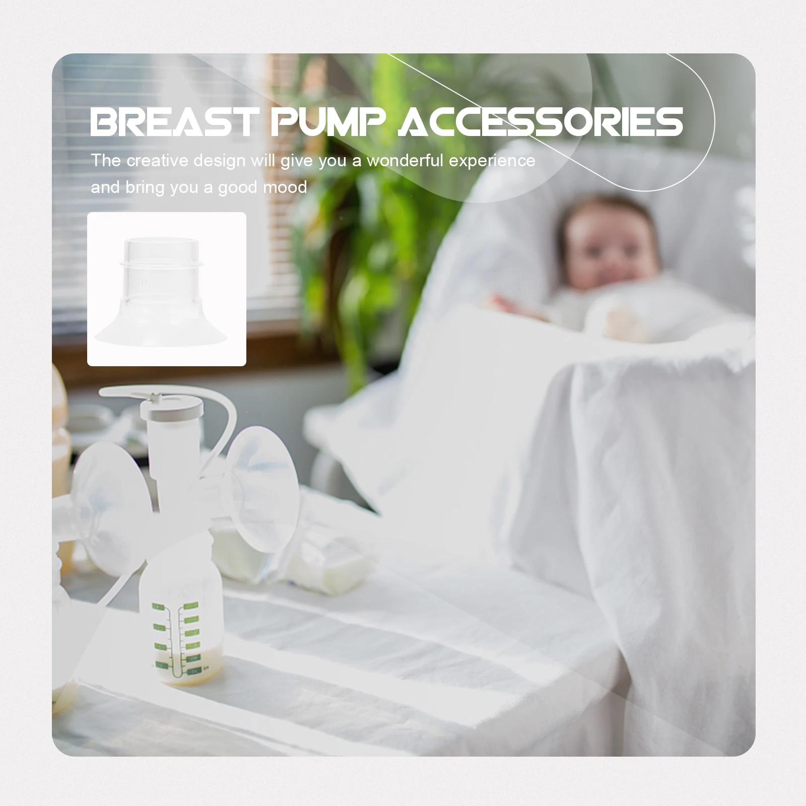 

1pc Caliber Converter for Wearable Electric Breast Pump Silicone Accessories Skin Friendly Safe Replacement Parts