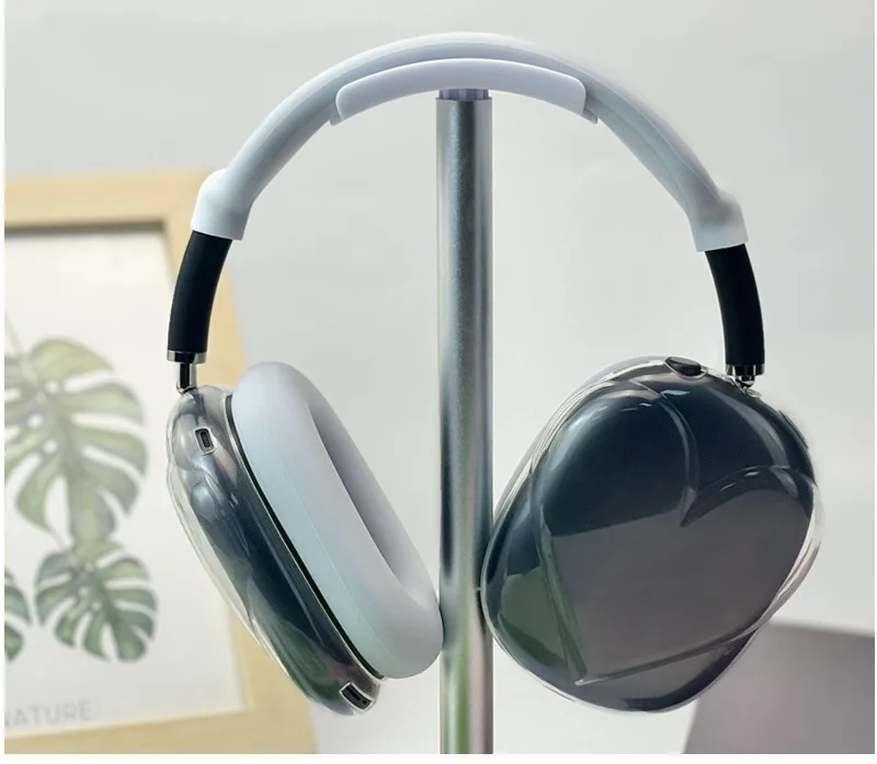 Neue Modelle 3D-Herzförmige Hülle für AirPods Max Kratzfester Kopfhörerschutz TPU Transparente Schutzhülle – Detail 6