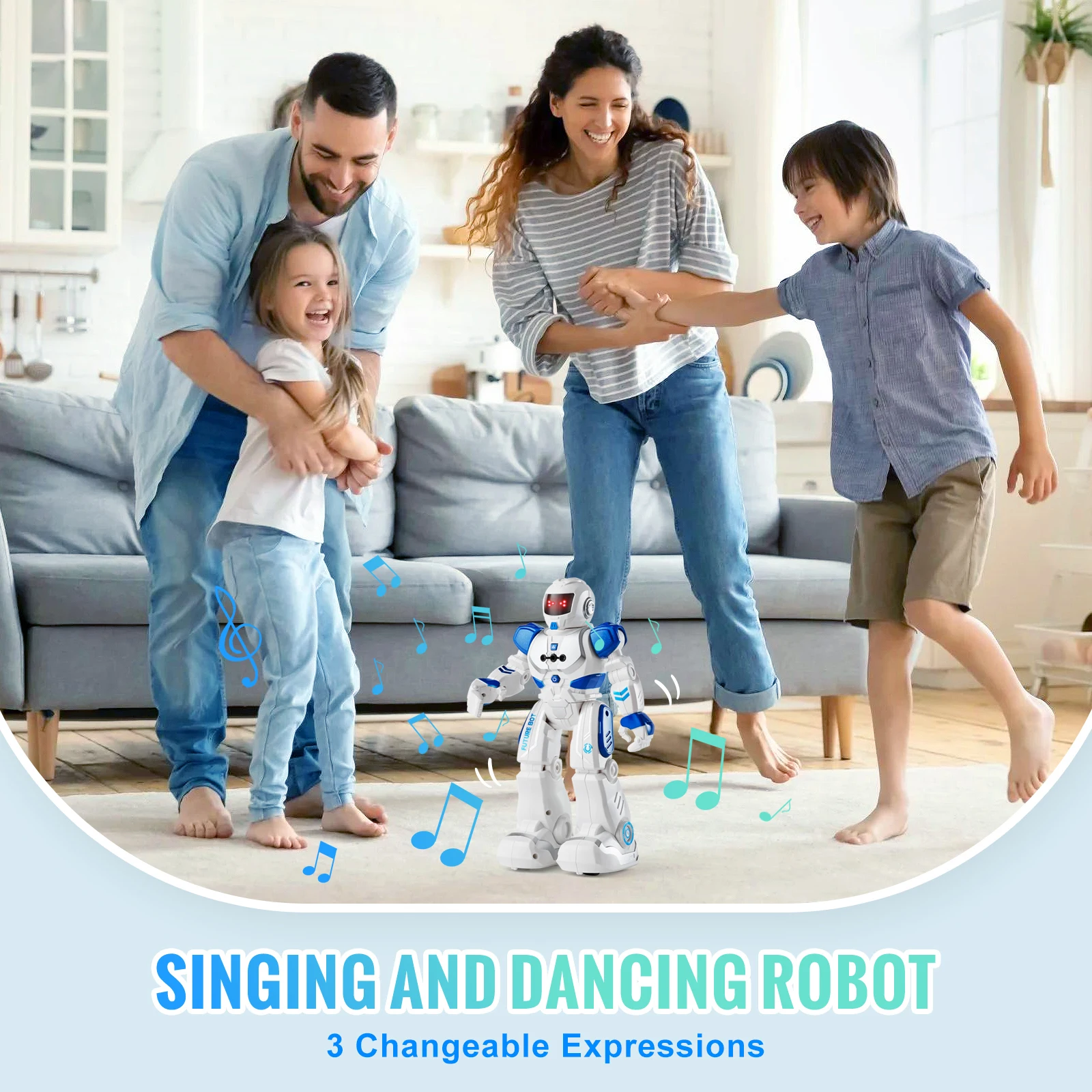 Succebuy rc robô ação andando cantando dança figura gesto sensor brinquedos para a idade 3 + crianças meninos meninas presente de aniversário