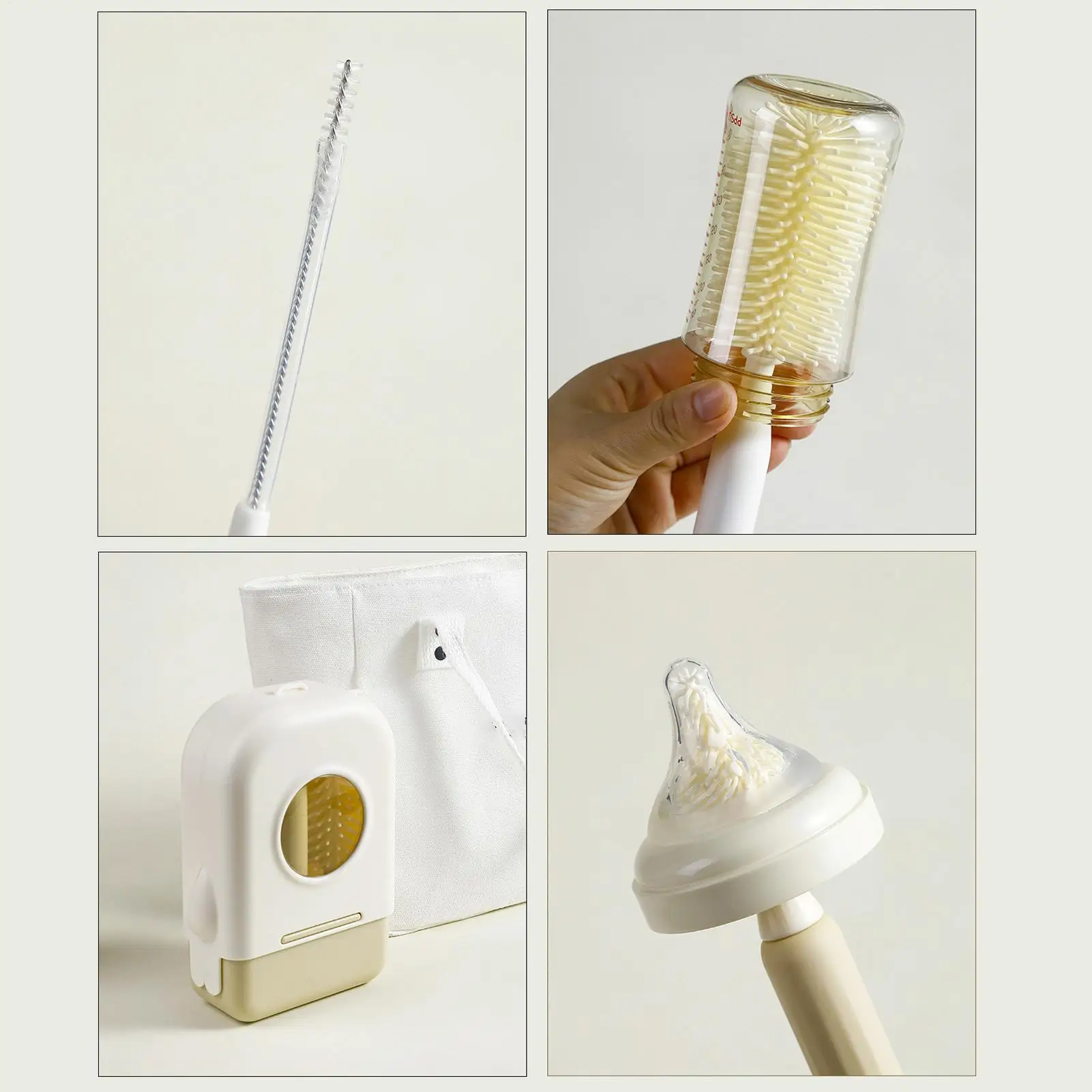 travel-bottle-cleaner-kit-silicone-washer-with-drying-rack-soap-dispenser-travel-bottle-cleaner-brush-kit-for-home-picnic