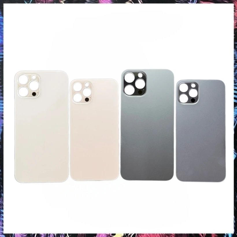 1PCS Unibody an 2in1 Rear Glass Apply to For iPhone 12 Pro MAX 12PRO Back Cover Door Replacing Repair Solid Color Housing Glass view 4