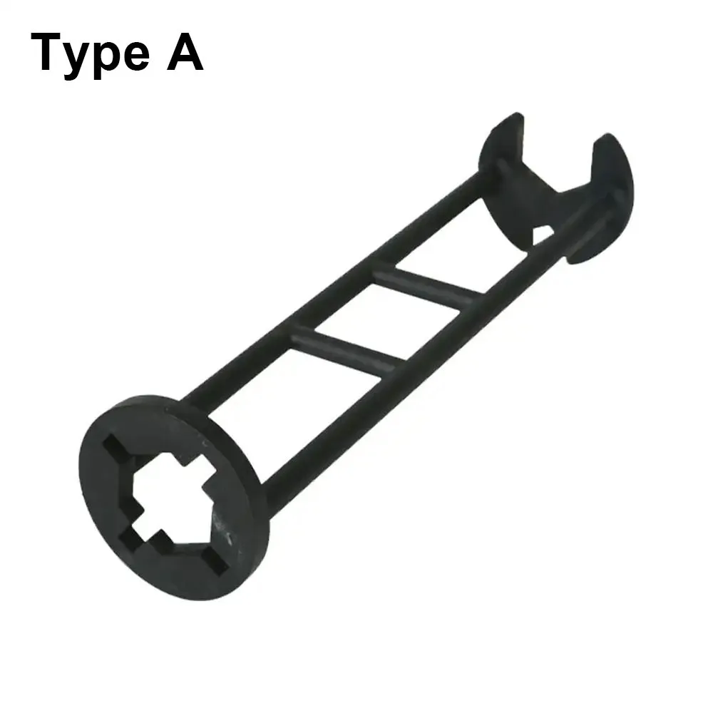 

1Pcs Four-Jaw Hex Faucet Wrench Universal 7 Sizes Plumbers Wrench Steel Multifunctional Sink Repair Wrench