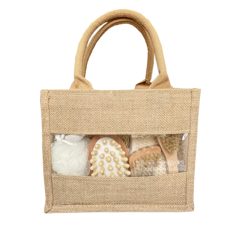 

Home Bathroom Products Bathing set Seven-piece set Bathing ball Scrub towel Bathing brush Grinding feet burlap bag Gift set