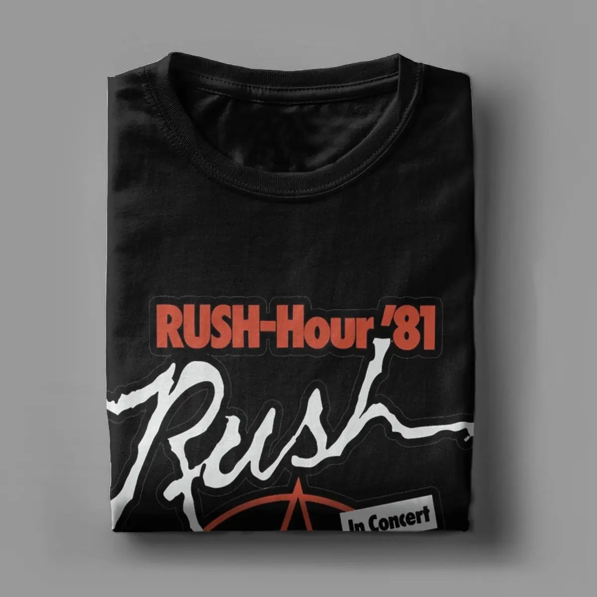 Rush Band Music T-Shirts Men Humorous 100% Cotton Tee Shirt Crew Neck Short Sleeve T Shirts Gift Idea Clothes