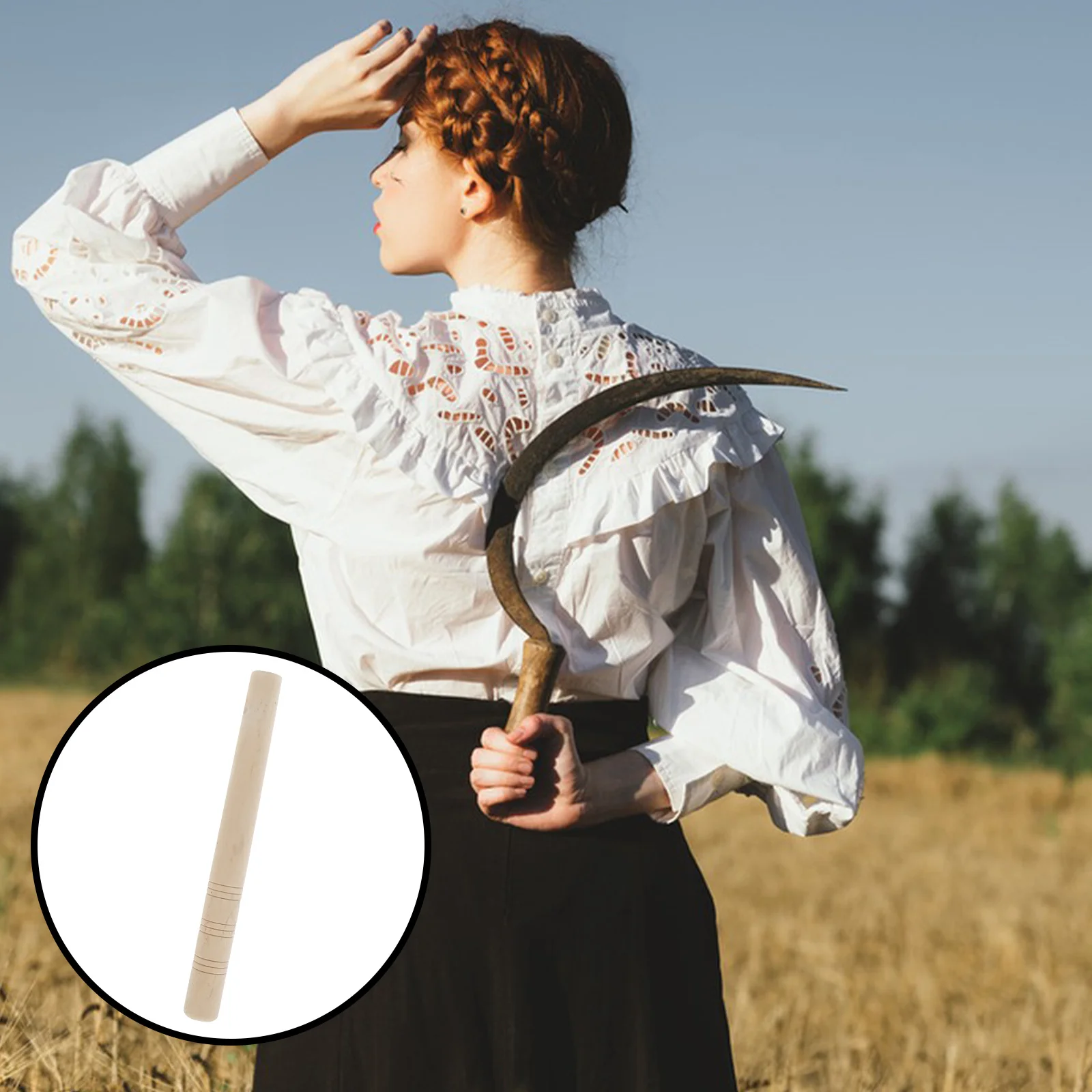 

Durable Wooden Replacement For Weeding Tools Ergonomic Hoe Yard Cleaning Farming Hand Garden Instrument Weeder Tool