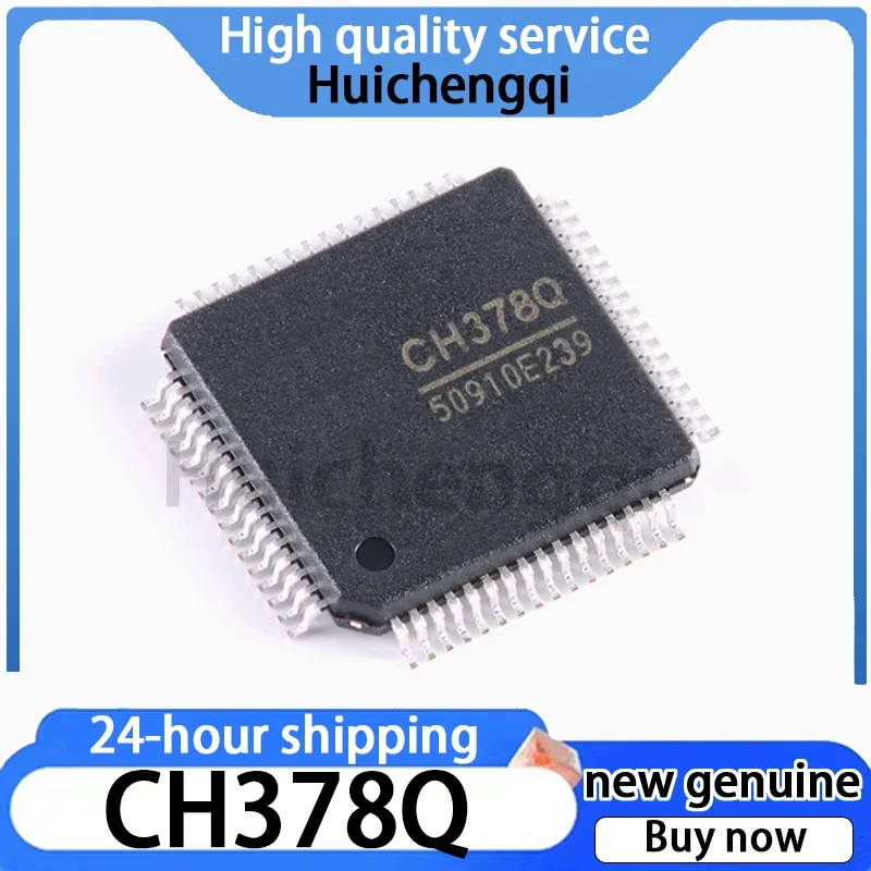 1PCS CH378Q LQFP-64 USB Flash Drive and SD Card High-speed File Management Control Chip