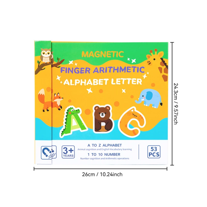 Montessori-Inspired Math & Alphabet Learning Kit – Educational Counting Toy for Toddlers, Finger-Based Arithmetic & Letter