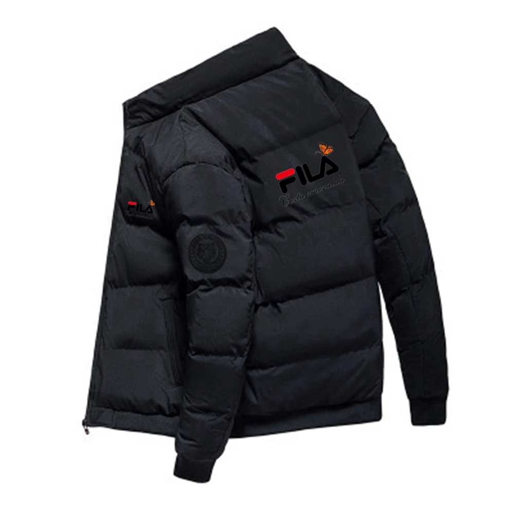 2024 Winter Men's zipper Jacket Warm Butterfly Windproof Casual and cold resistant