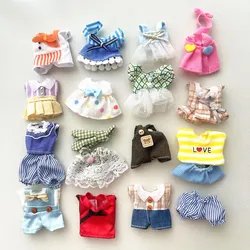 10Pcs Clothes Dress for Forest Animal Rabbit Bear Dog Family Figure Toy Dolls Kids Diy DIY House Doll Playset