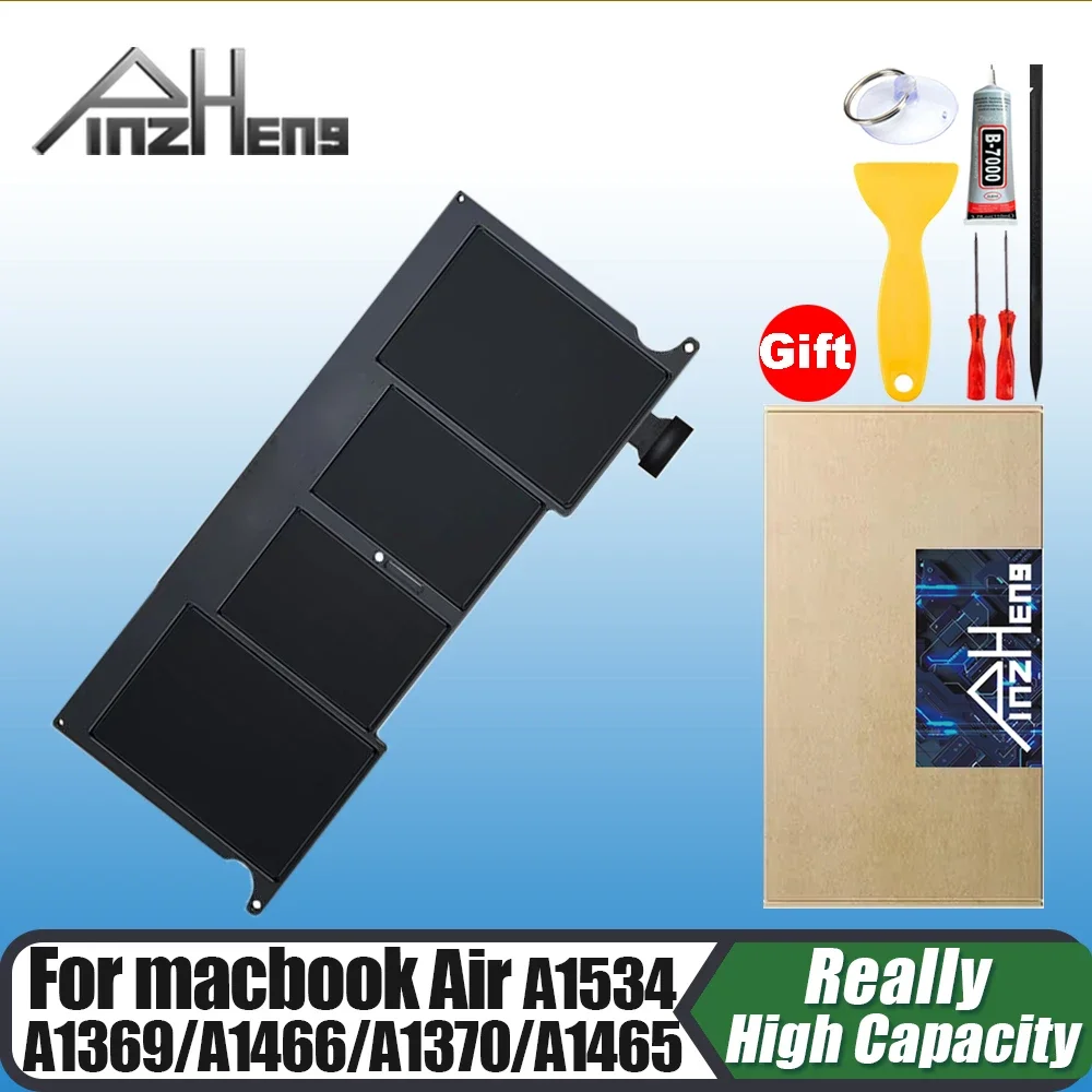 

PINZHENG Laptop Battery For Macbook Air 13'' A1466 A1369 A1465 11'' A1370 12'' A1534 A1377 A1405 A1496 A1375 A1495 A1527 A1705