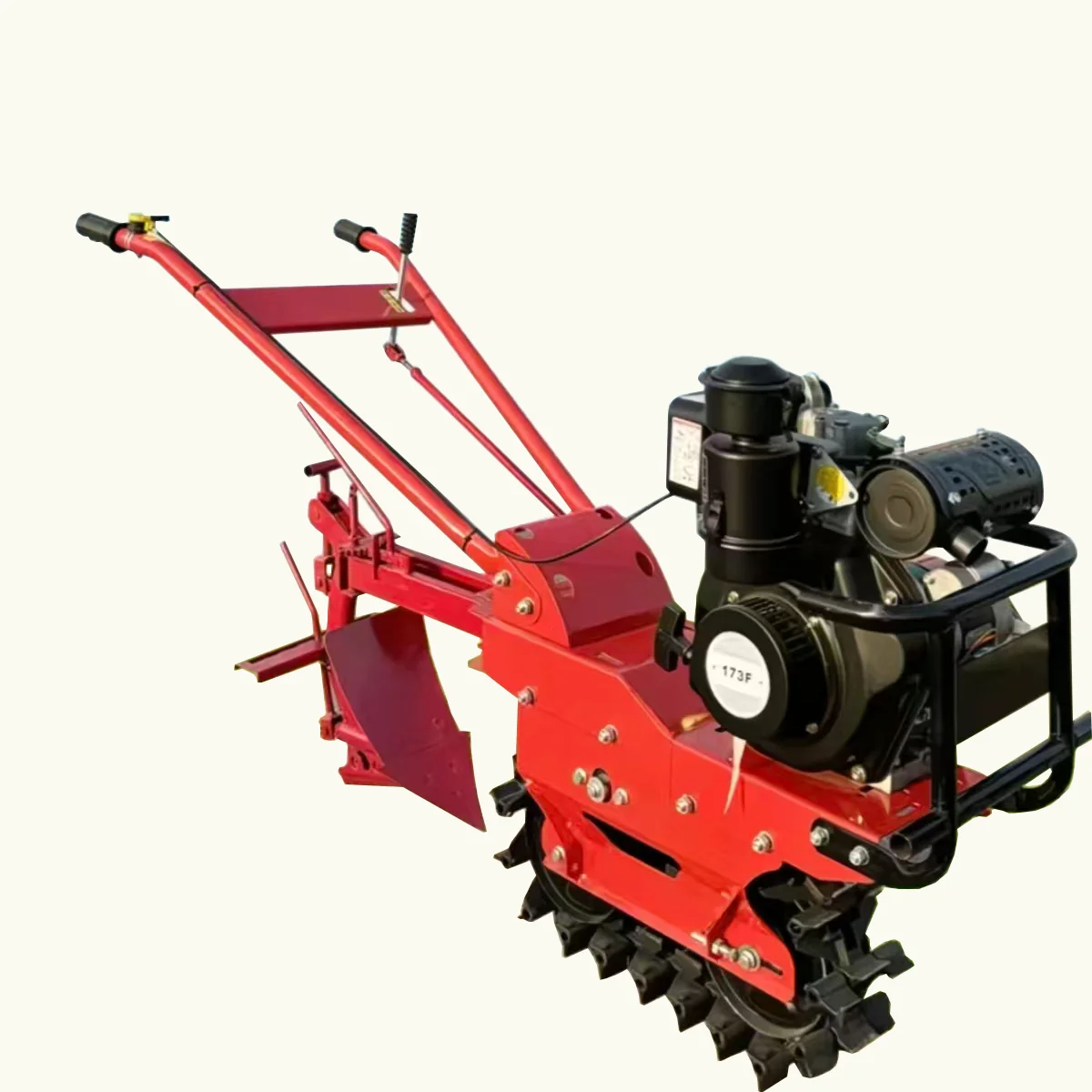 Crawler Type Micro Tiller Multifunctional Agricultural Machinery for Orchard Garden Soil Tilling and Farming