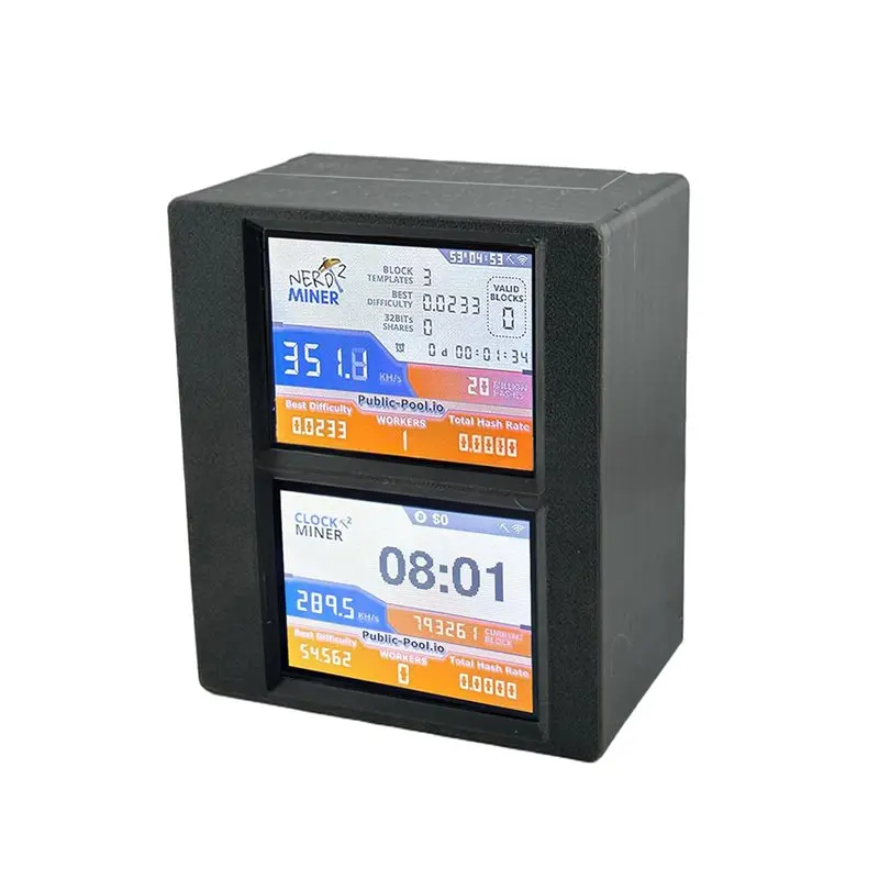 

2.8 Inch 700KH Crypto Mining Machine 2.8 Inch Smart Display Solo Lottery Bitcoin Lucky Miners ESP32-2432S028R