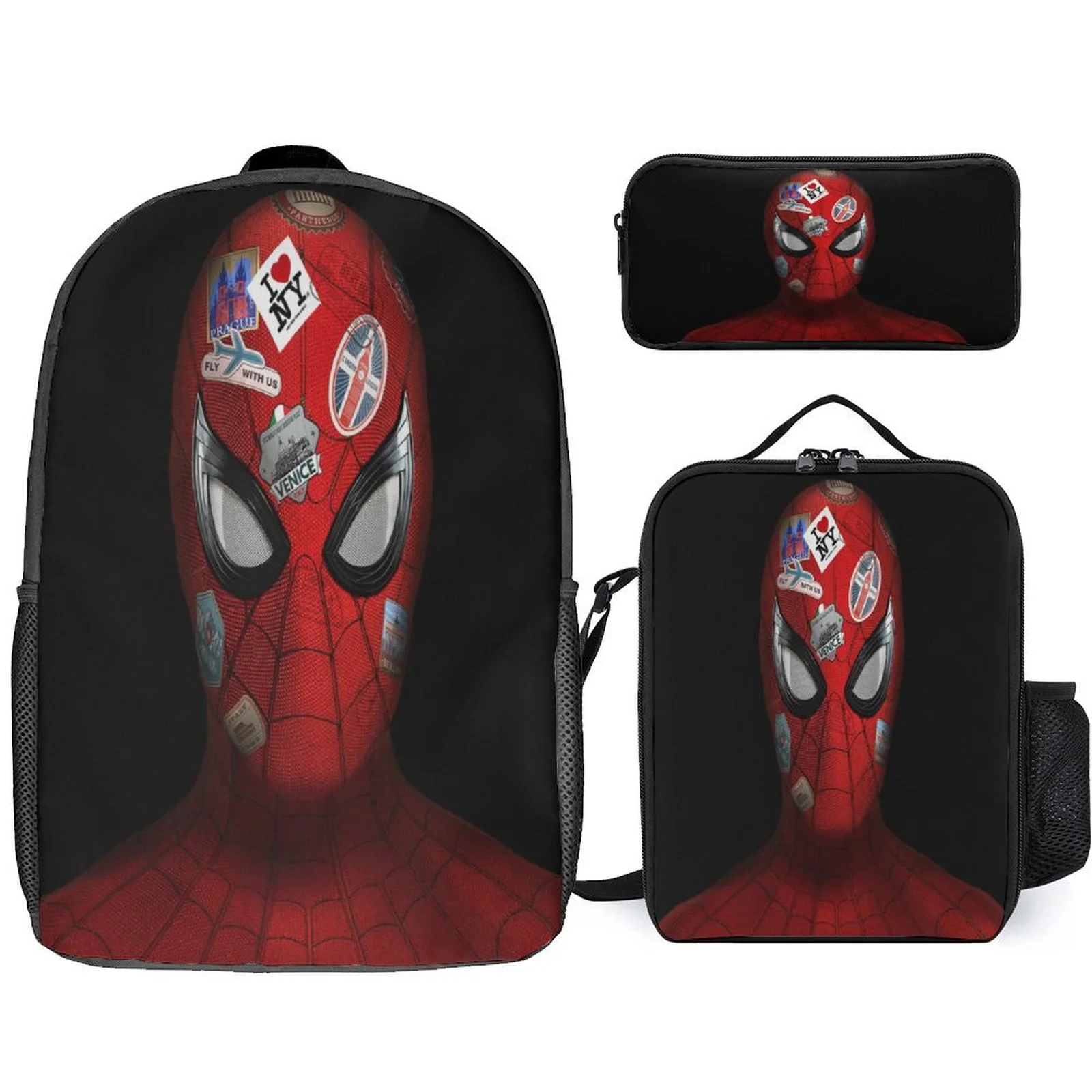 

HOT Spider-Man Trendy Knapsack and Lightweight Shoulder Bag Pencil Box 3Pcs Set-Multifunction Backpack for Elementary Kid