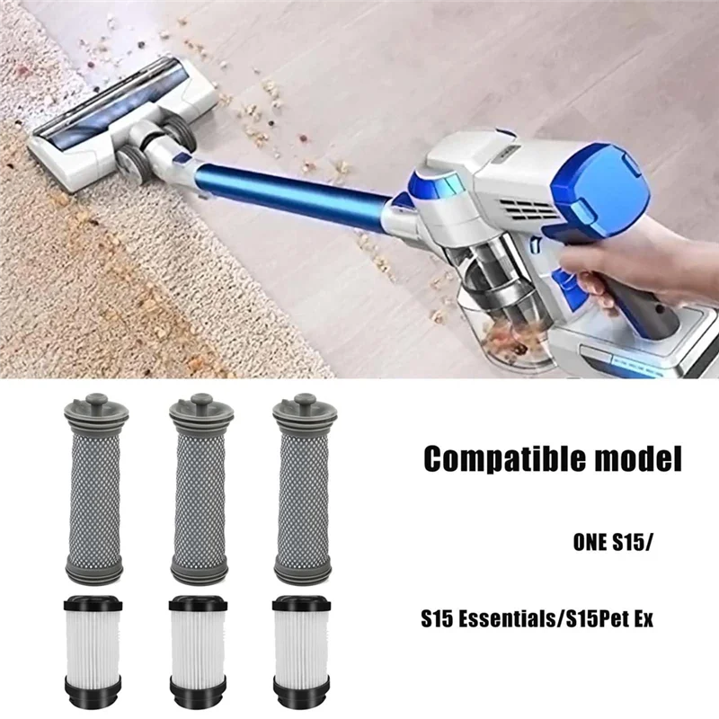 AT28-Kit de pièces de rechange pour aspirateur Tineco Pure ONE S15 Essentials/S15 Pet Ex, pré-filtres filtre HEPA