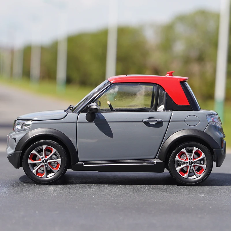 Original Factory 1:18 BAIC New Energy LITE Afcfox Electric Car Model Alloy Car Model Car Model