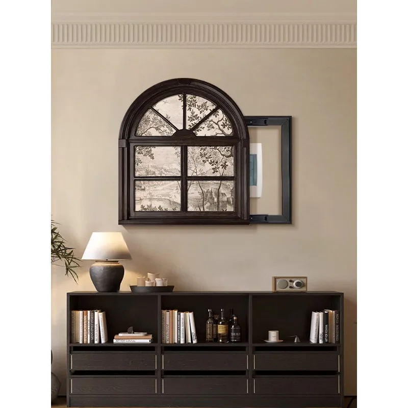 Medieval style meter box decorative painting distribution blocking hanging painting electric switch network cable