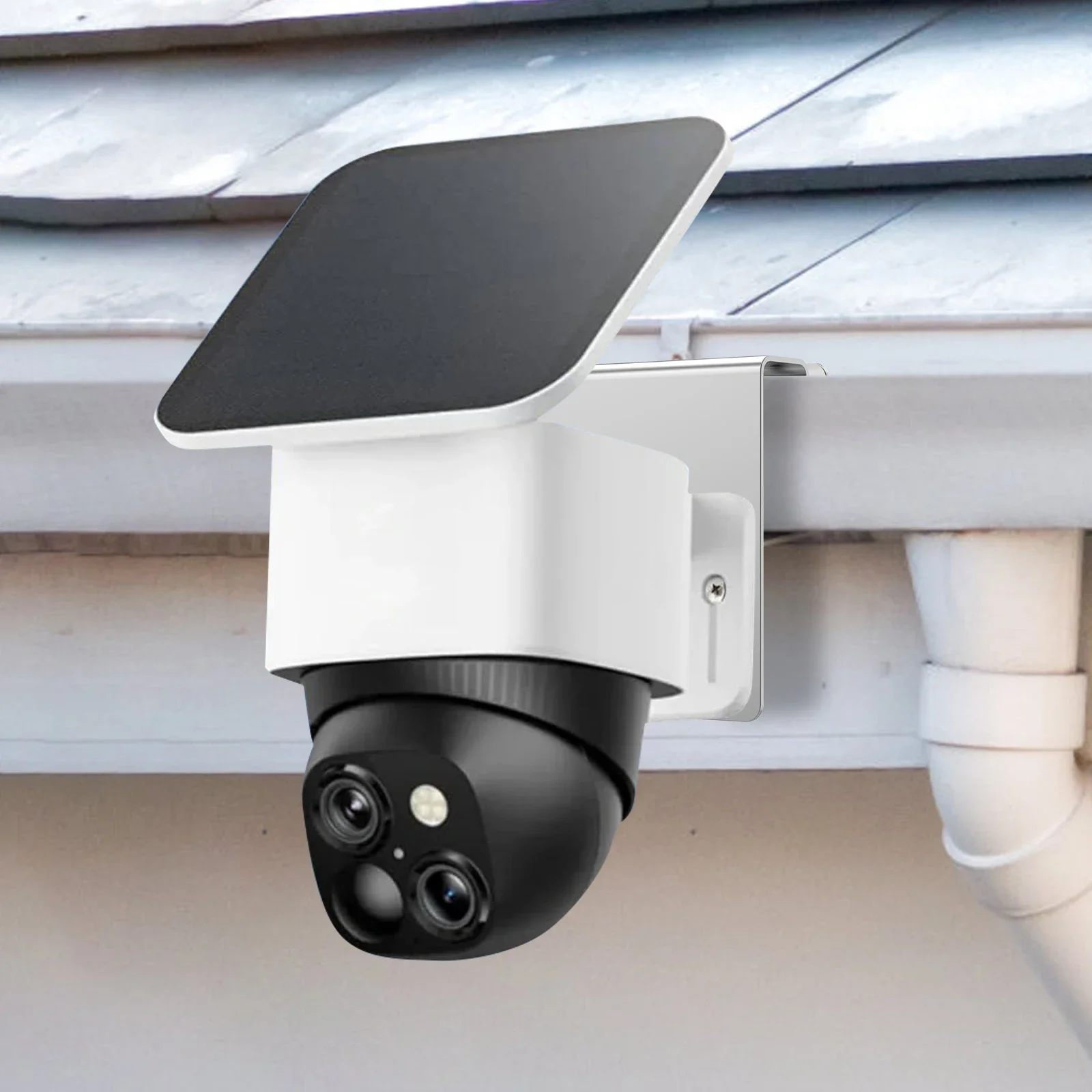 الطاقة الشمسية كاميرا الأمن رف جبل أطقم RVs الضوئية بين قوسين مزراب جبل دعامة فولاذية مقاومة للصدأ حامل جبل معدني Installa #5