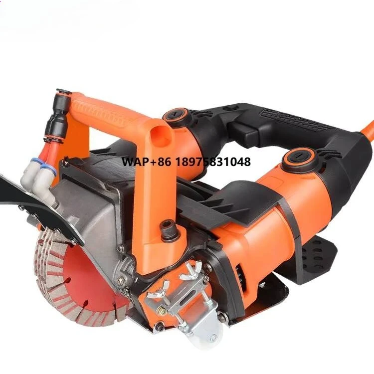 5200W professional wall slotting machine dust-free concrete groove cutting machine electric rewiring tool 220V industrial power