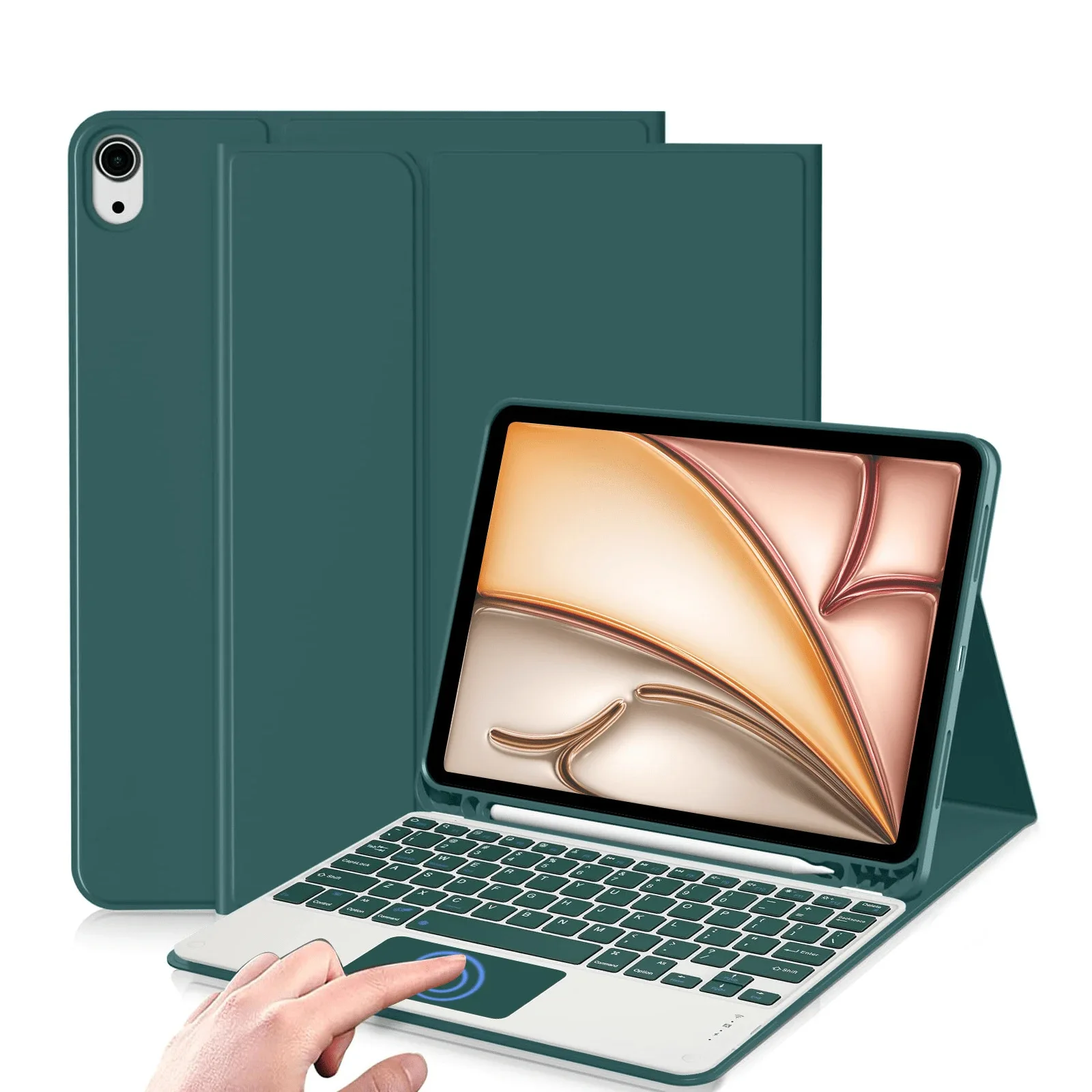 ipad-air-11インチ-m2-m3-2024-2025-タブレットケース-キーボード付き-ipad-air-5-air-第4世代-109インチ-キーボードケース-funda