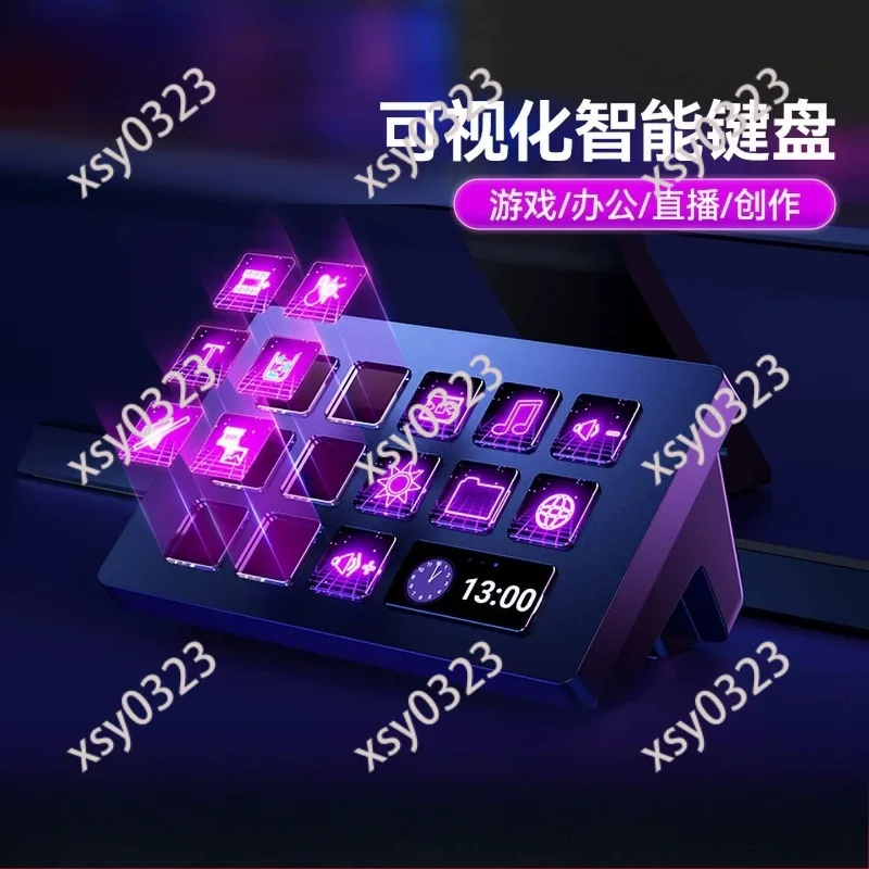 Visual Screen Stream Deck Custom Programmable Smart Mini Keypad