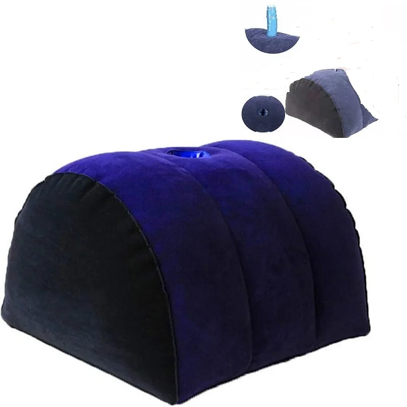 Oreiller gonflable en forme de demi-lune pour femme, coussin de position, support de nuit, jouets de coupe, également pour les couples