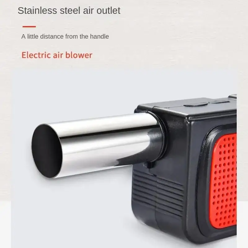 BBQ Air Blower Fan Handheld Electric Cooking Fan Air Blower Portable Barbecue Cooking Fan Air Blower BBQ Blower Fan for Charcoal