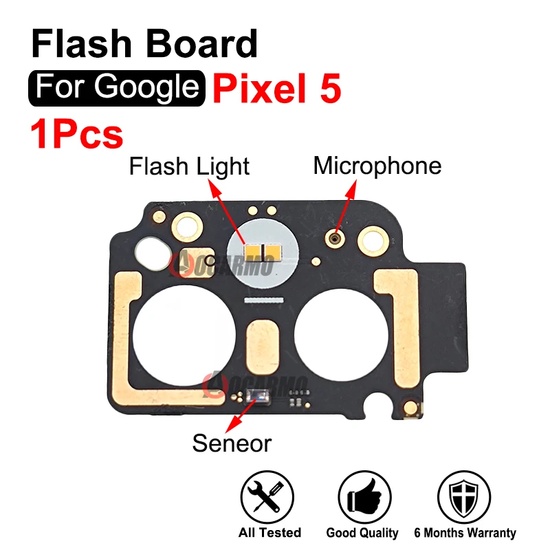 

Replacement Parts For Google Pixel 5 Flash Light With Ambient Light Sensor And Noise Reduction Microphone Small Board