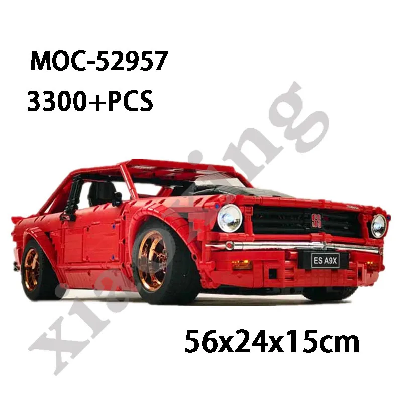 

New MOC-52957 Super Sports Car 3300+pcs Adult Fun Puzzle Block Educational Toy Children Assembly Model Puzzle Birthday Gift Toy