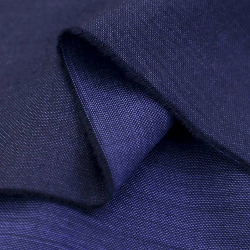 

150CM Wide 435G/M Weight Thin Blue Solid Color Wool Silk Fabric Good for DIY Sewing Autumn Winter Jacket Overcoat Dress R113